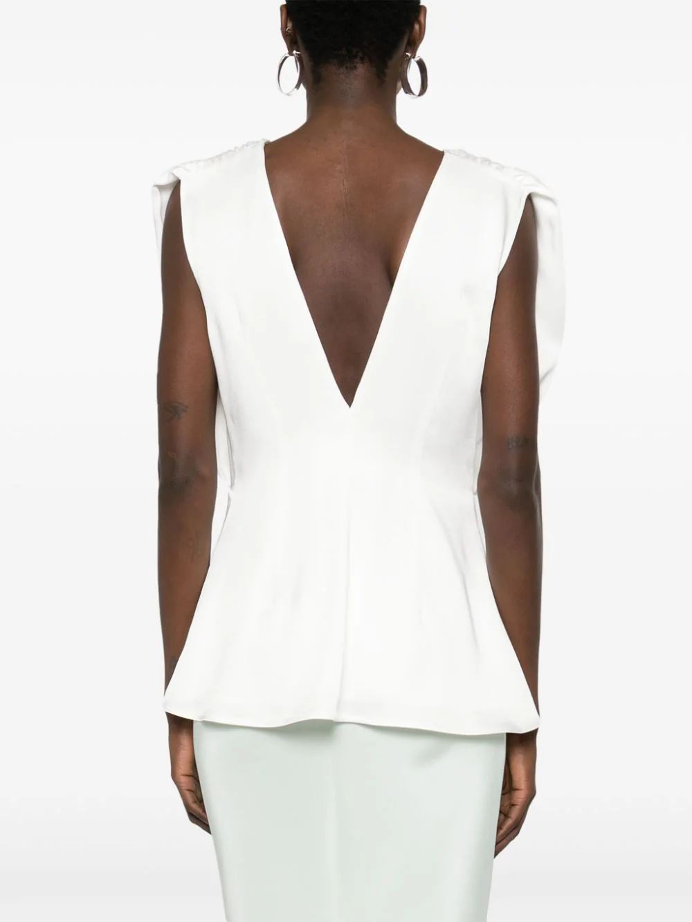 JIL SANDER SS24 Crudo Ruffle Top for Women