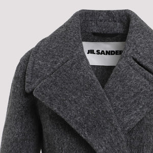 JIL SANDER Elegant Double-Breasted Grey Jacket