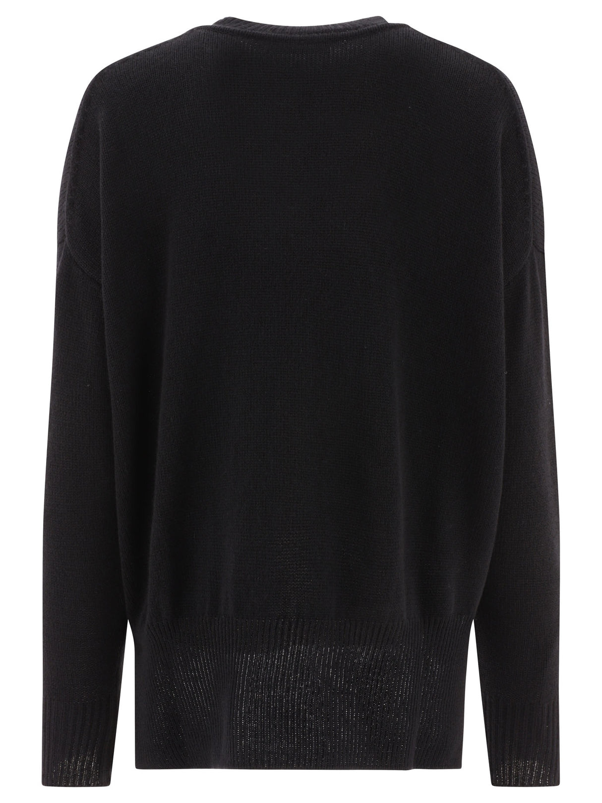 JIL SANDER Women's Superfine Cashmere Sweater - Relaxed Fit - Black