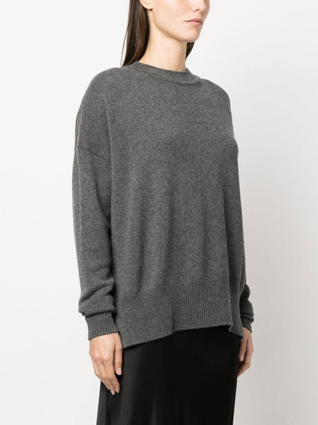 Áo len tròn cổ bằng cashmere mềm mại cho phụ nữ