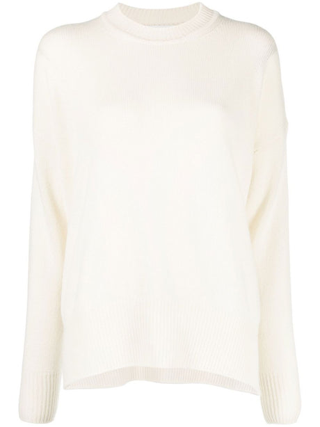 JIL SANDER Natural Round Neck Sweater