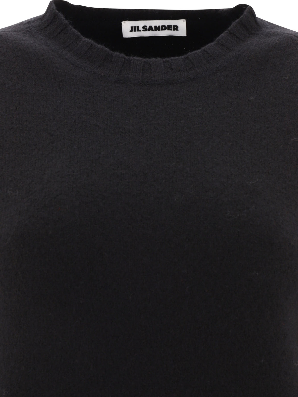 JIL SANDER Stylish Black Merino Wool Sweater for Women - FW23 Collection