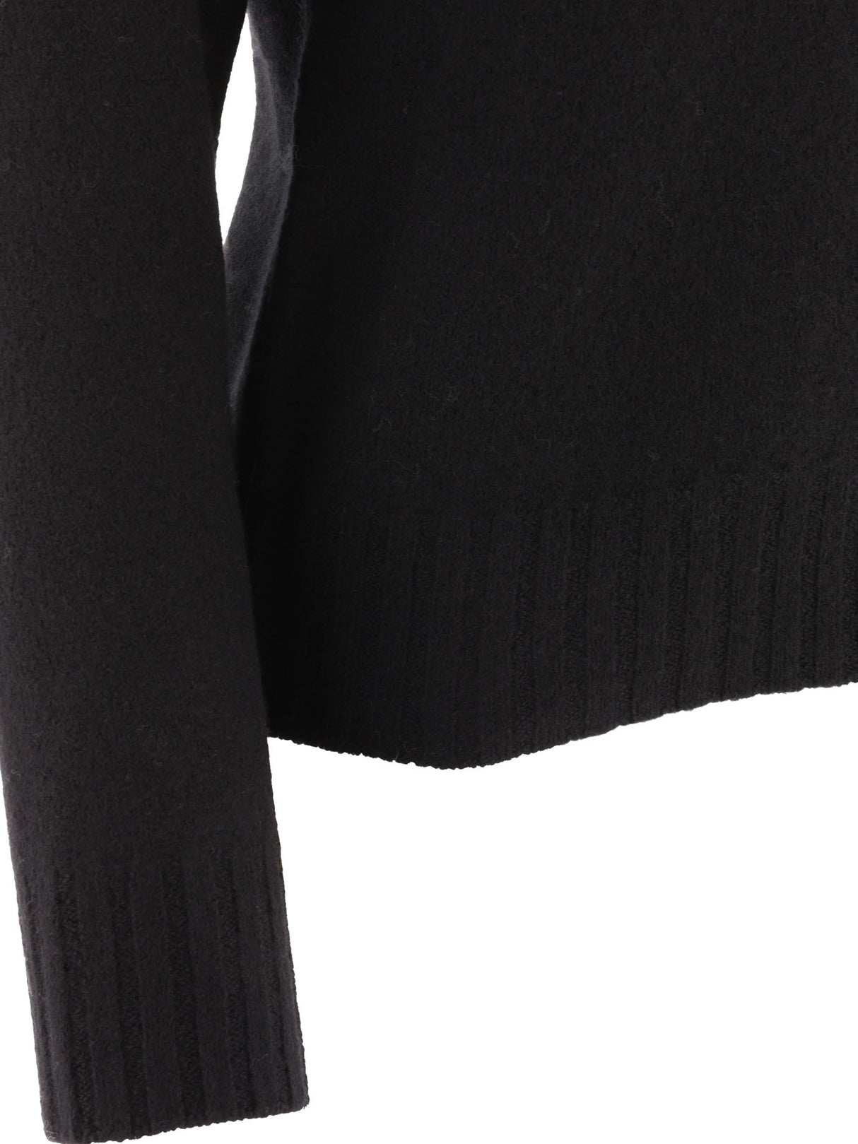 JIL SANDER Stylish Black Merino Wool Sweater for Women - FW23 Collection