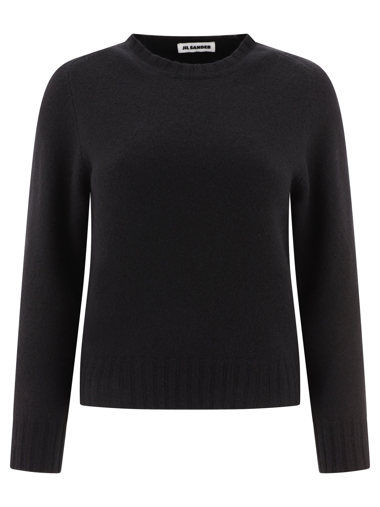 JIL SANDER Stylish Black Merino Wool Sweater for Women - FW23 Collection