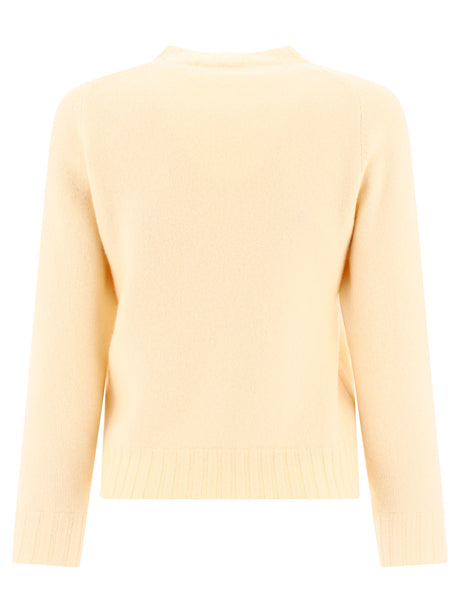 JIL SANDER Beige Tunic Sweater for Women - 24FW Knitwear