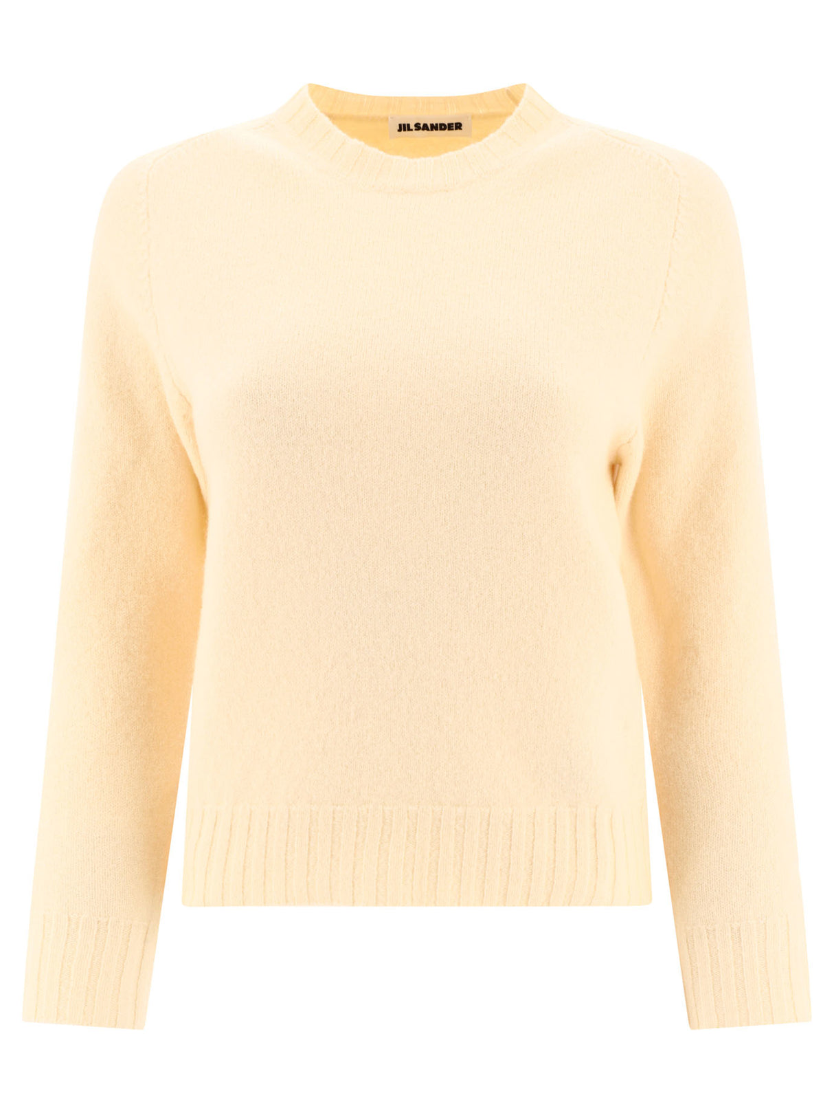 JIL SANDER Beige Tunic Sweater for Women - 24FW Knitwear