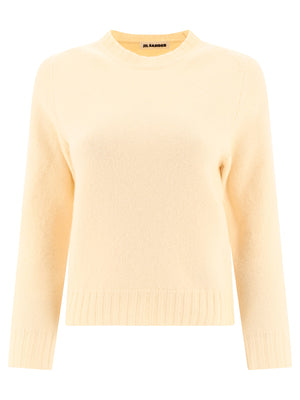 JIL SANDER Beige Tunic Sweater for Women - 24FW Knitwear