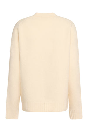 JIL SANDER Beige Wool Cardigan for Women - Perfect for Year-Round Style