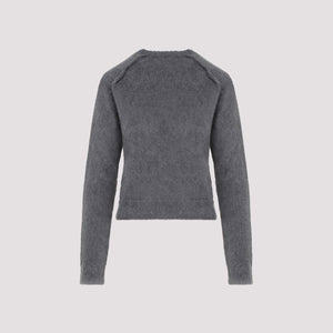 JIL SANDER Elegant Gray Wool-Mohair Blend Pullover