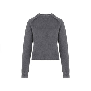 JIL SANDER Elegant Gray Wool-Mohair Blend Pullover