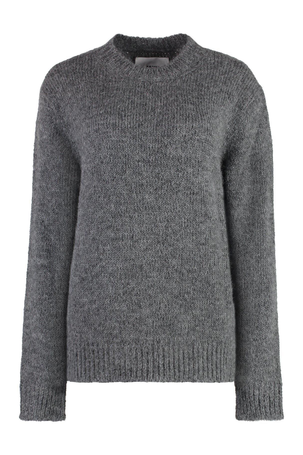 JIL SANDER Luxurious Alpaca-Wool Blend Crew Neck Sweater