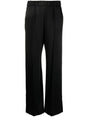 JIL SANDER Chic Satin-Finish Wide-Leg Trousers