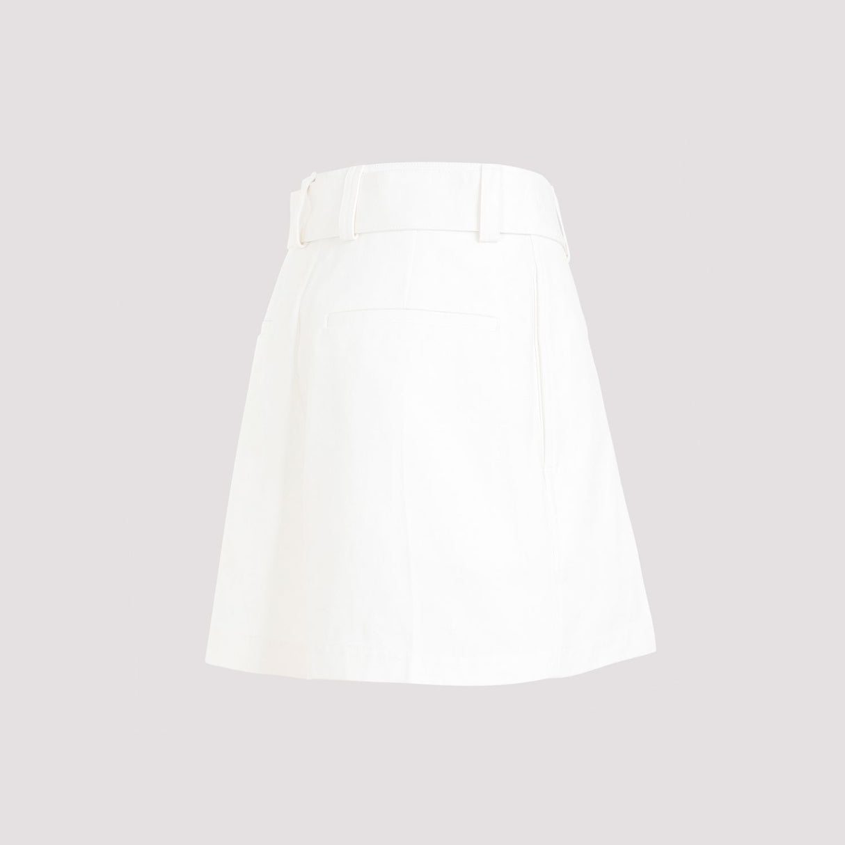 JIL SANDER Flared Cotton Bermuda Shorts with Removable Belt for Women