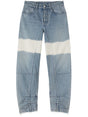 JIL SANDER High-Waisted Color-Block Denim Trousers for Women