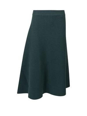 Cashmere Blend Asymmetrical Skirt for Women - FW22 Collection