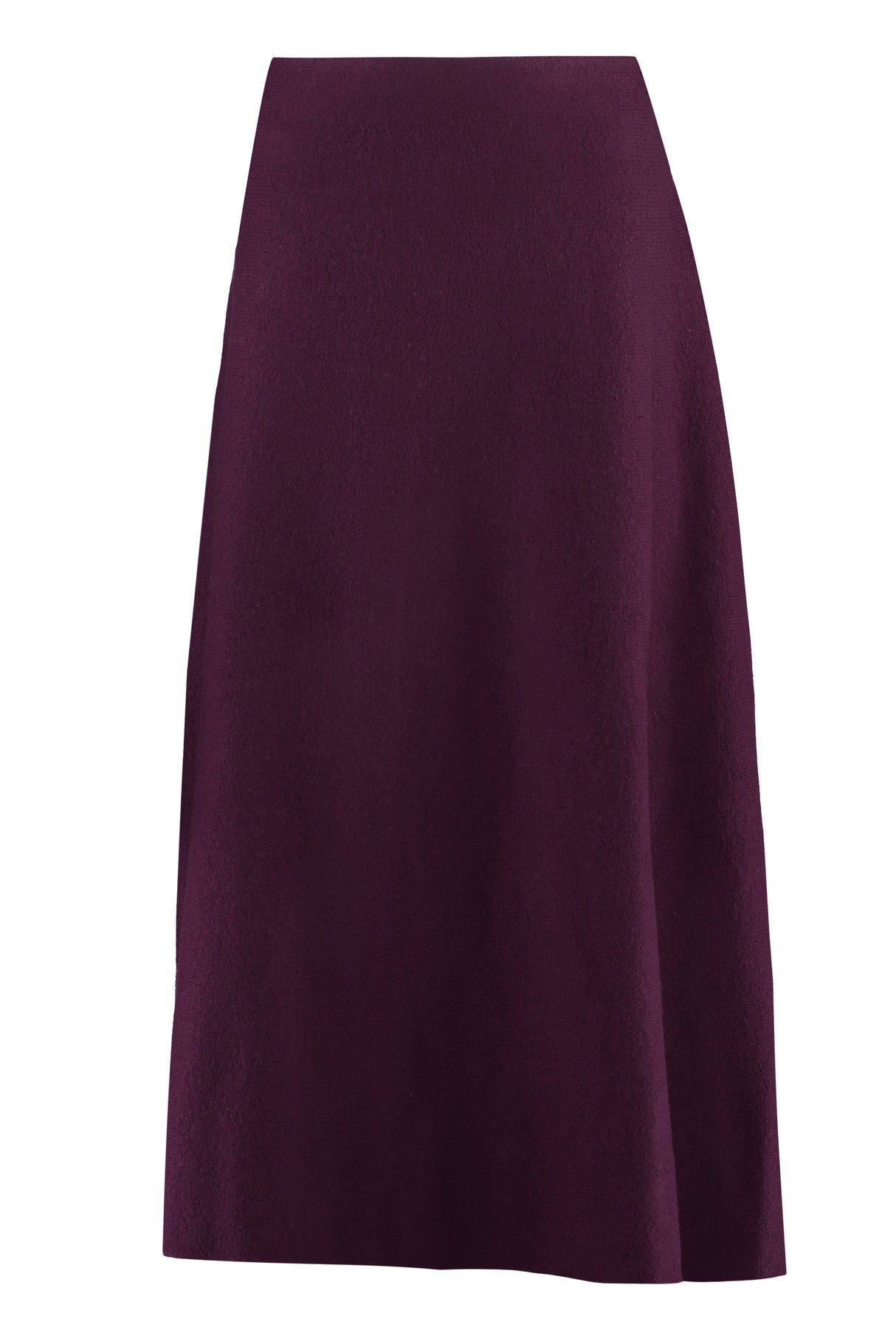 JIL SANDER Women's Flared Wool Skirt with a Purple Hue for FW23