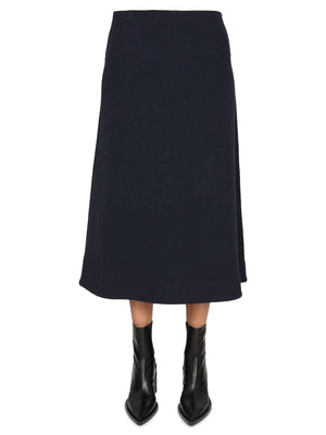 JIL SANDER Chic Flared Wool Skirt