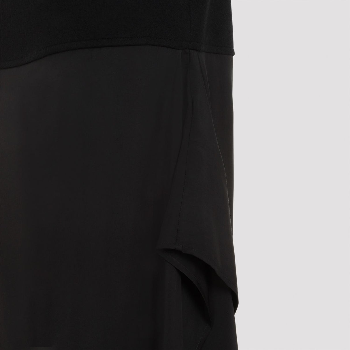 JIL SANDER Asymmetric Wool Skirt with Side Slit