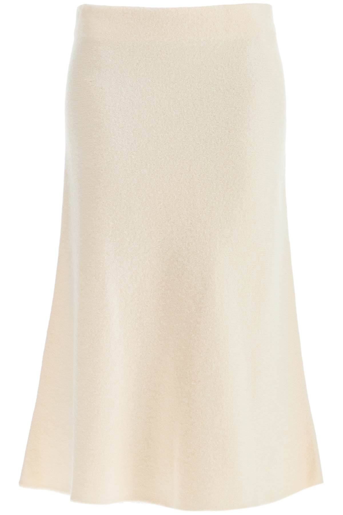 JIL SANDER Elegant Wool Flared Midi Skirt