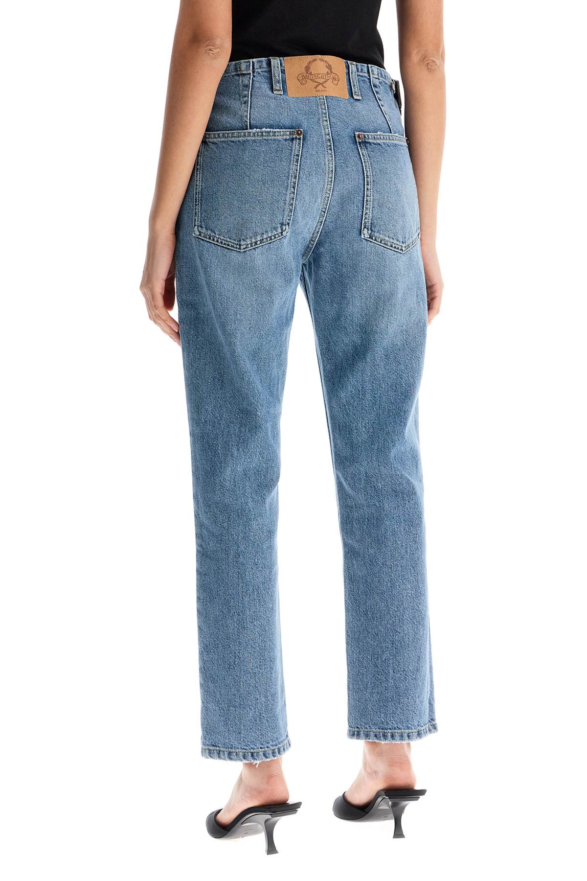 MOSCHINO COUTURE Slim Fit Adjustable Waistband Jeans