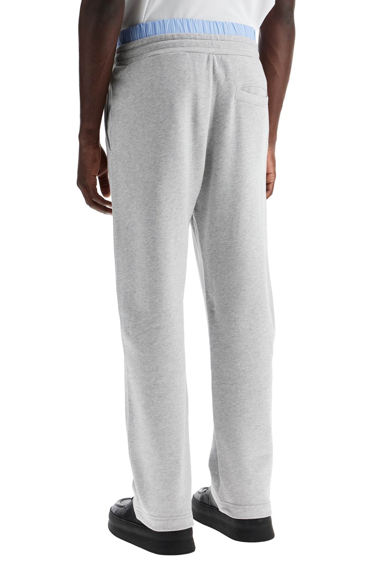 MOSCHINO COUTURE Urban Luxe Jogger Pants with Boxer Detail