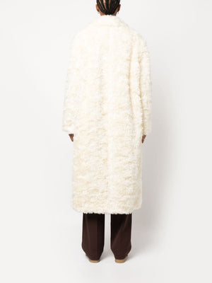 JIL SANDER Luxurious Faux-Fur Jacket with Notched Lapels for Women