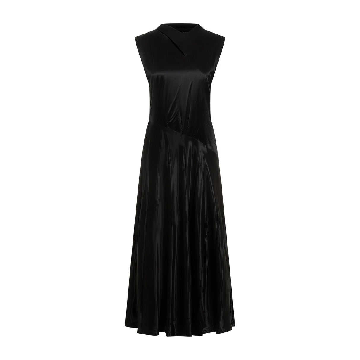 JIL SANDER CUPRO LONG DRESS