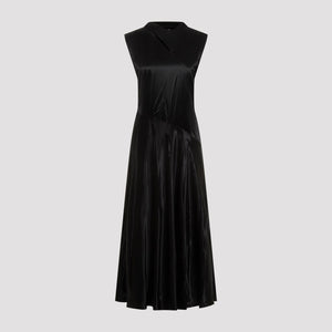 JIL SANDER CUPRO LONG DRESS