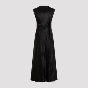 JIL SANDER CUPRO LONG DRESS