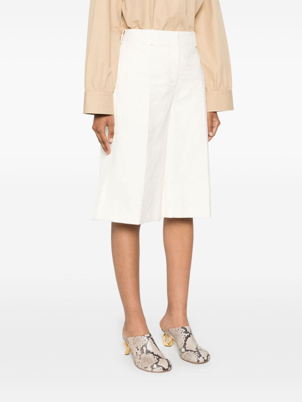 JIL SANDER Elegant Crudo Mini Pants