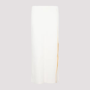 JIL SANDER Elegant Viscose Skirt in Nude & Neutrals for Women - SS23 Collection