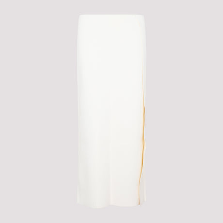 JIL SANDER Elegant Viscose Skirt in Nude & Neutrals for Women - SS23 Collection