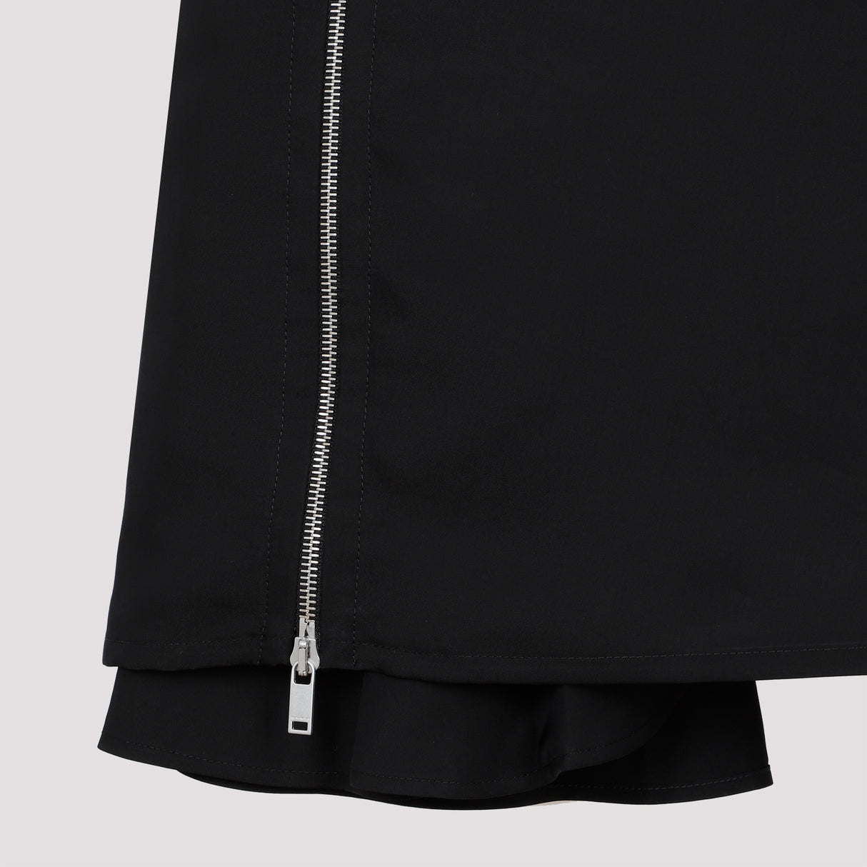 JIL SANDER Black Viscose and Silk Skirt for Women