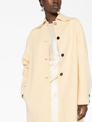 JIL SANDER Women's Vanilla Cashmere Jacket for FW23