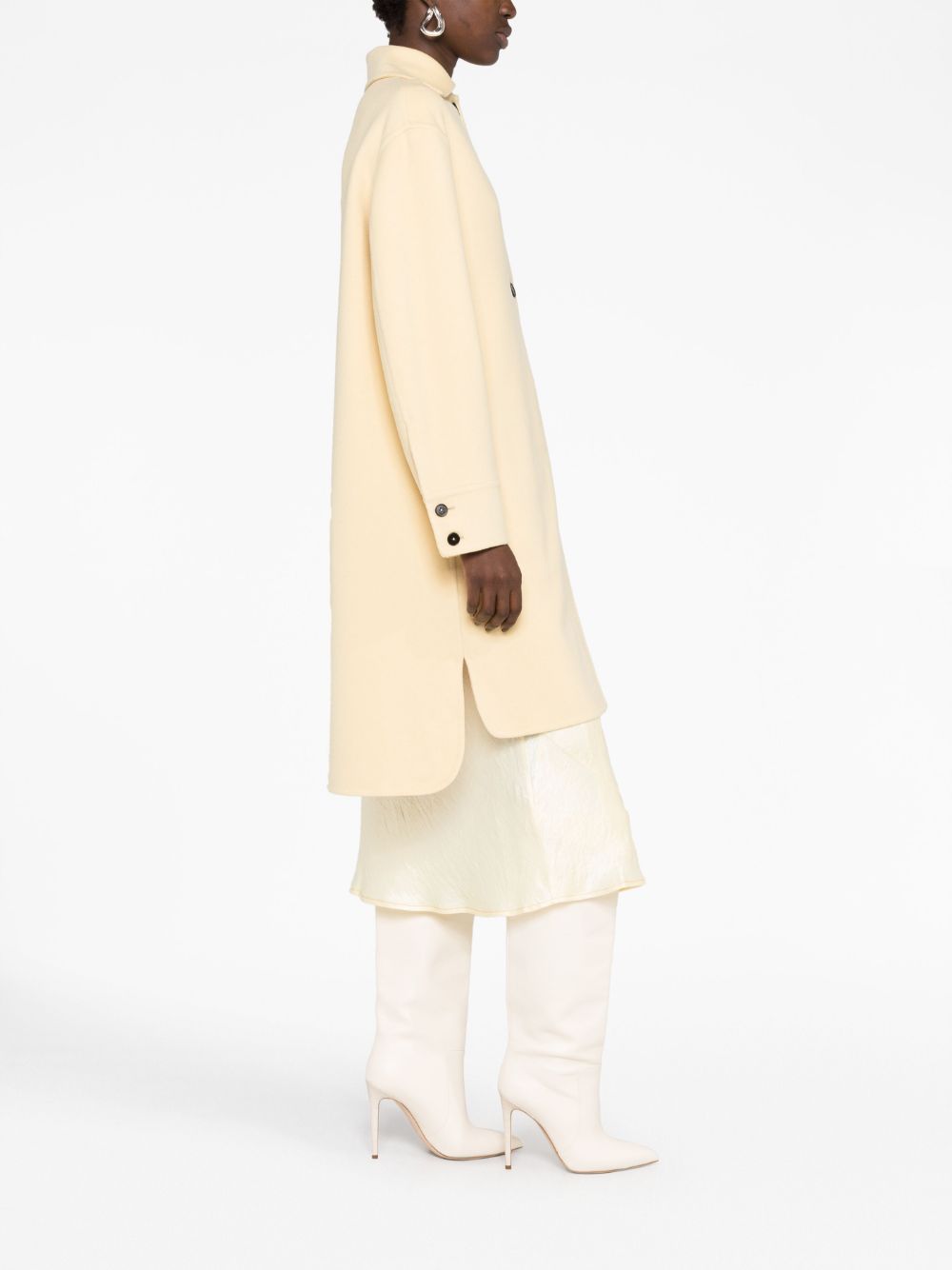 JIL SANDER Women's Vanilla Cashmere Jacket for FW23