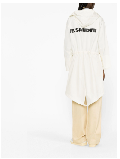 JIL SANDER Water-Repellent Knee-Length Jacket for Women