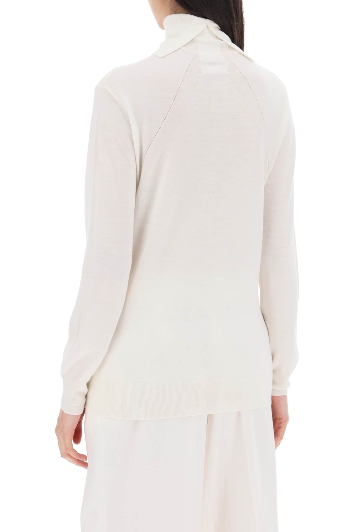 JIL SANDER Elegant Lightweight Merino Wool Dolcevita for Women - SS24 Collection