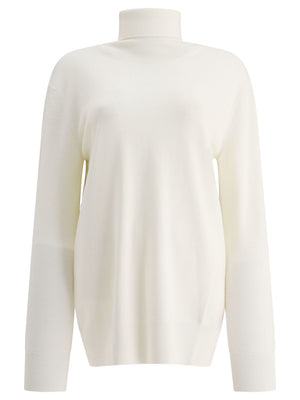 JIL SANDER Elegant Lightweight Wool Turtleneck Sweater for Women