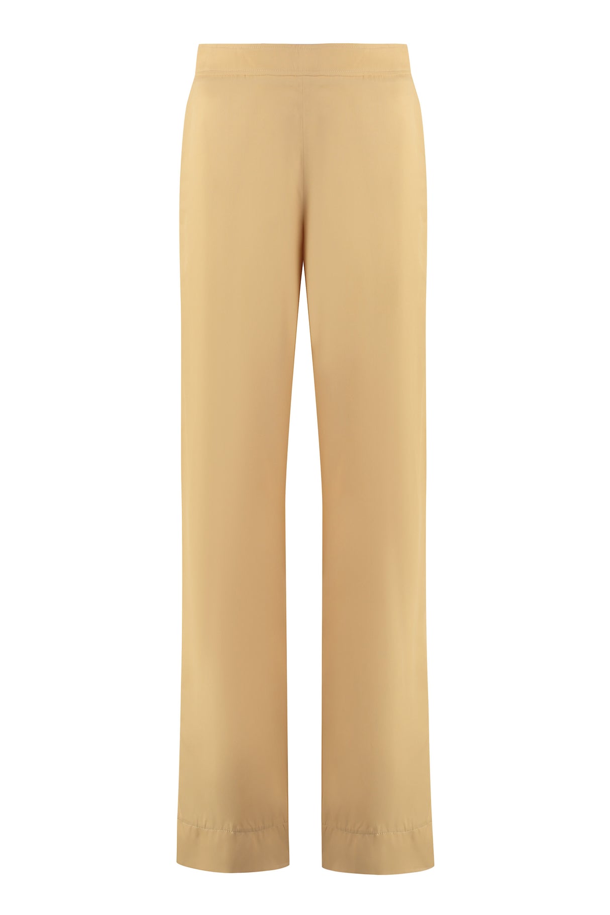 JIL SANDER Elegant Satin Trousers with Invisible Zipper