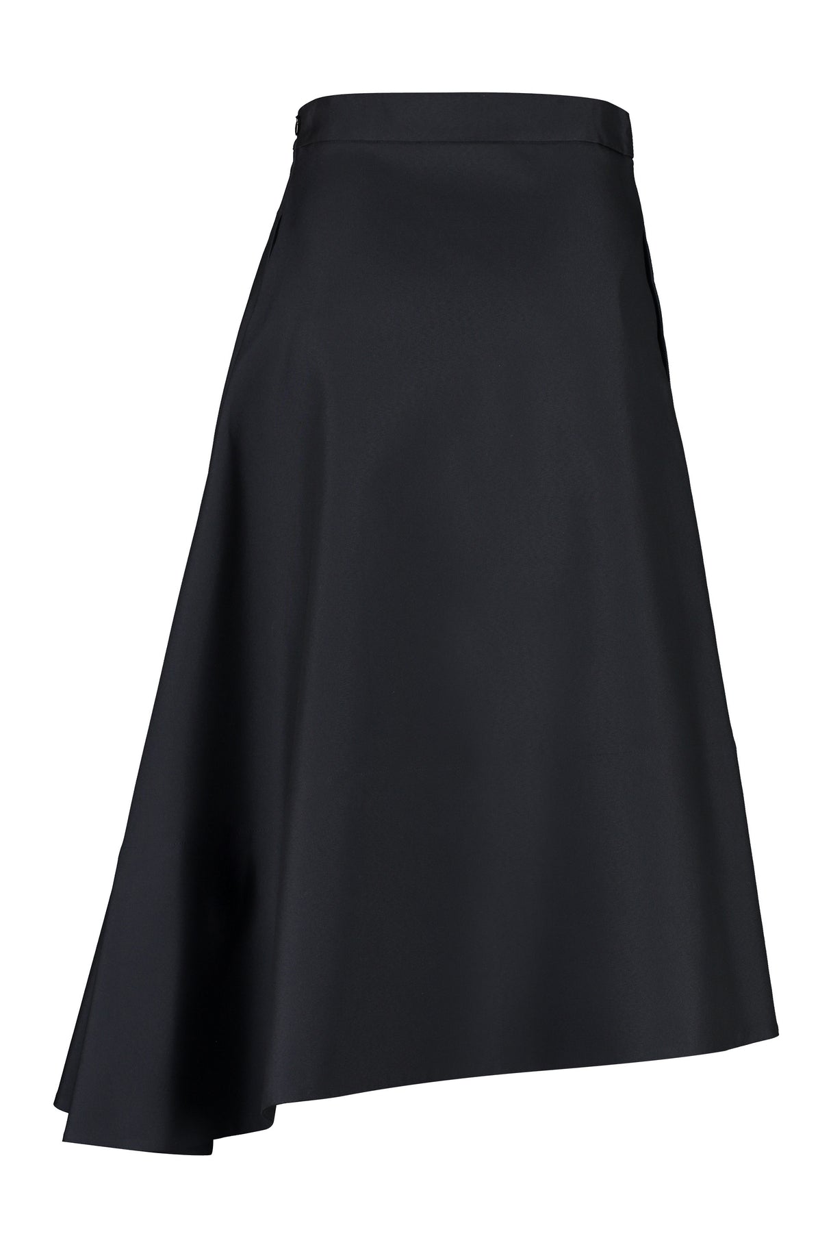 Blue A-Line Midi Skirt with Side Pockets for Women - SS23 Collection