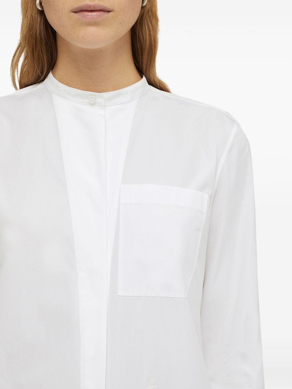 JIL SANDER Elegant Long White Shirt for Women