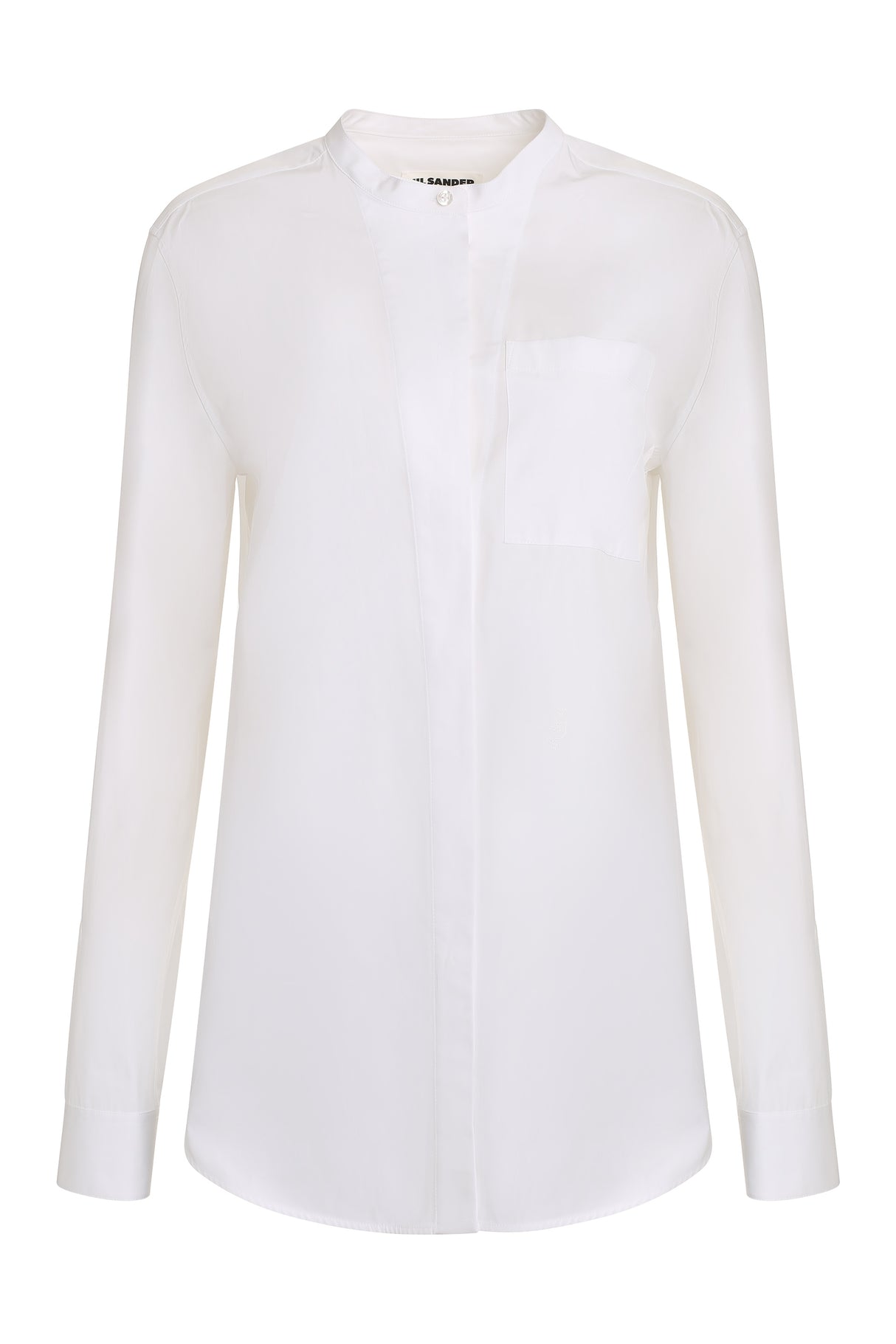 JIL SANDER Elegant Long White Shirt for Women