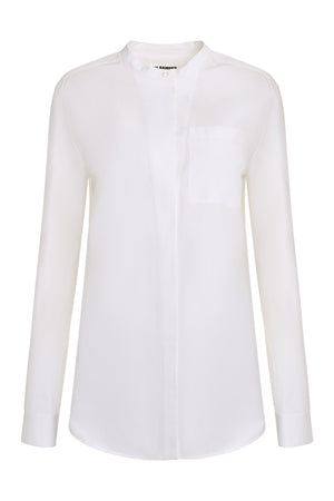 JIL SANDER Elegant Long White Shirt for Women