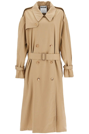 MOSCHINO COUTURE Oversized Double-Breasted Trench Jacket (Size IT 40)