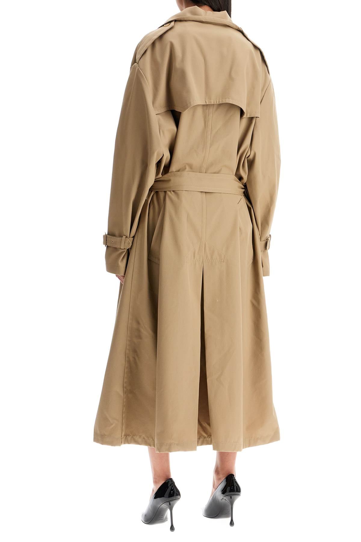 MOSCHINO COUTURE Oversized Double-Breasted Trench Jacket (Size IT 40)