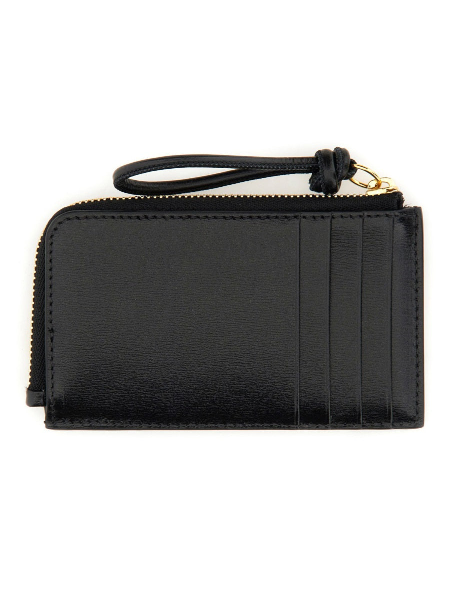 JIL SANDER Mini Leather Envelope Coin Purse