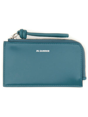 JIL SANDER Mini Leather Envelope Coin Purse