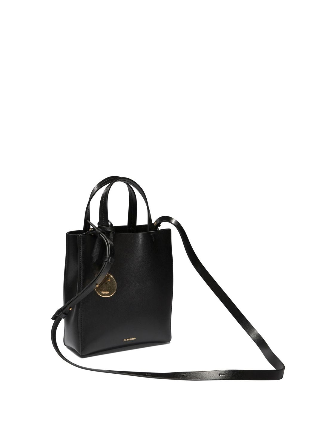 JIL SANDER Mini Bond Leather Handbag - Black