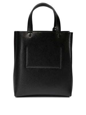 JIL SANDER Mini Bond Leather Handbag - Black