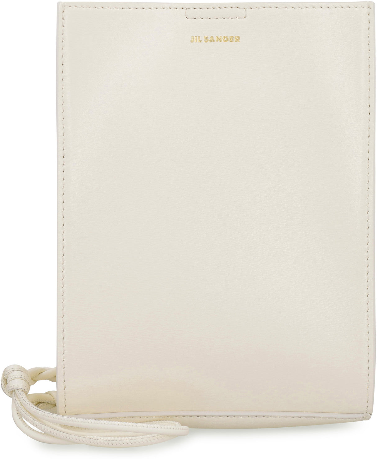 Tangle Crossbody Bag - White Leather Decorative Knots Strap Mini Bag